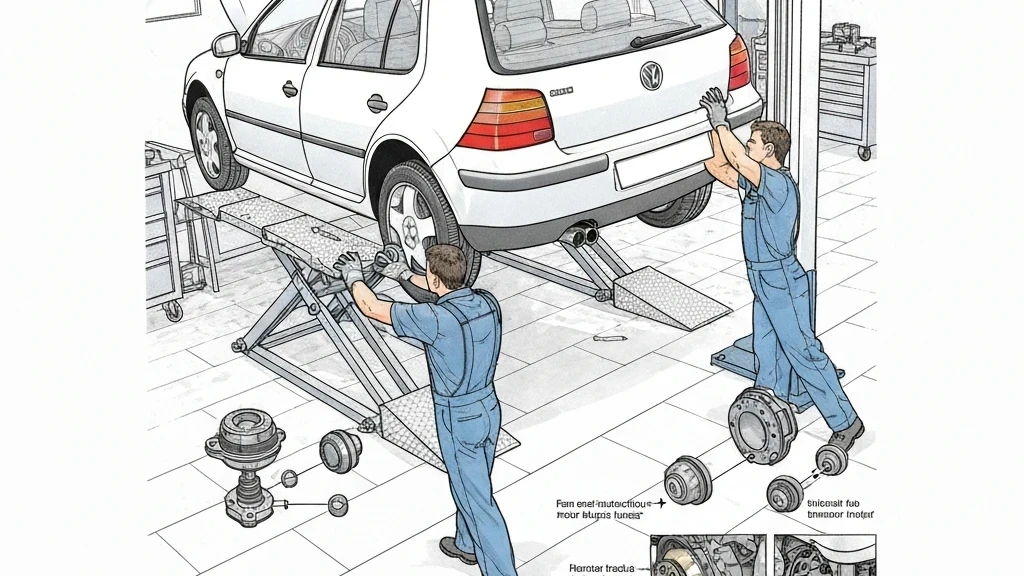 VW Golf IV zamjena stražnjih ležajeva