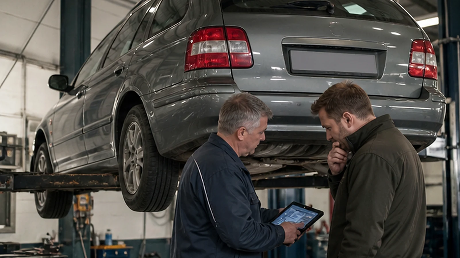 Mehaničar pregledava TDI motor rabljenog Volkswagena Passata